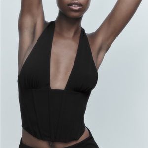 Zara Bustier Crop Top